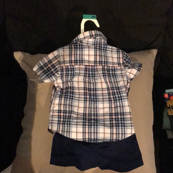Baby Boy Button Up Shirt & Shorts - Picture 2 of 2